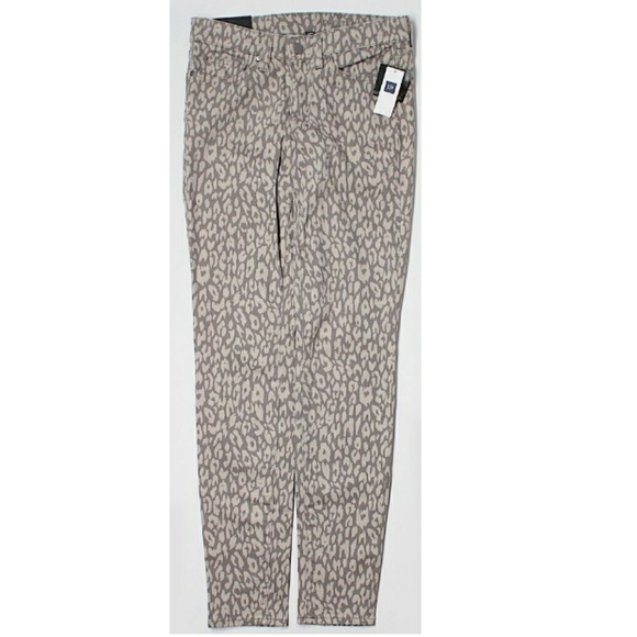 GAP Leopard Print Skinny Jeans - Picture 2 of 4
